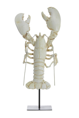 Light&living Ornament op voet 25x14x56,5 cm LOBSTER gebroken wit
