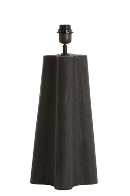 Light&living Lampvoet 15x15x40 cm NAVELLI hout mat zwart