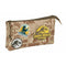 Pennenetui met 3 vakken Jurassic World Beige 22 x 12 x 3 cm