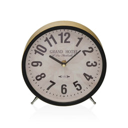Bordsklocka Versa Grand Hotel Metaal 4,5 x 18,5 x 18,5 cm