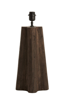 Light&living Lampvoet 15x15x40 cm NAVELLI hout mat grijs/bruin