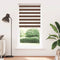 Zebra rolgordijn 115x230 cm stofbreedte 110,9cm polyester bruin