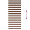 Zebra rolgordijn 115x230 cm stofbreedte 110,9cm polyester bruin