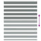 Zebra rolgordijn 130x100 cm stofbreedte 125,9 cm donkergrijs
