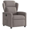 Fauteuil verstelbaar stof taupe