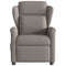 Fauteuil verstelbaar stof taupe
