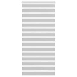 Zebra rolgordijn 105x230 cm stofbreedte 100,9 cm lichtgrijs
