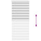 Zebra rolgordijn 105x230 cm stofbreedte 100,9 cm lichtgrijs