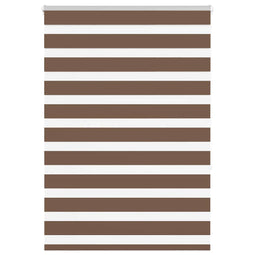 Zebra rolgordijn 95x150 cm stofbreedte 90,9 cm polyester bruin