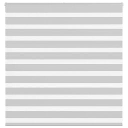Zebra rolgordijn 140x100 cm stofbreedte 135,9 cm lichtgrijs