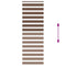 Zebra rolgordijn 75x230 cm stofbreedte 70,9 cm polyester bruin