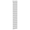 Zebra rolgordijn 50x230 cm stofbreedte 45,9cm lichtgrijs