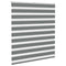 Zebra rolgordijn 125x100 cm stofbreedte 120,9 cm donkergrijs