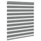 Zebra rolgordijn 125x100 cm stofbreedte 120,9 cm donkergrijs