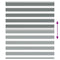 Zebra rolgordijn 125x100 cm stofbreedte 120,9 cm donkergrijs