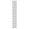 Zebra rolgordijn 40x200 cm stofbreedte 35,9 cm lichtgrijs