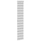 Zebra rolgordijn 40x200 cm stofbreedte 35,9 cm lichtgrijs