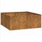 Plantenbak roestig 100x100x40 cm weervast staal