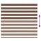 Zebra rolgordijn 165x100 cm stofbreedte 160,9cm polyester bruin