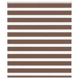 Zebra rolgordijn 125x100 cm stofbreedte 120,9cm polyester bruin