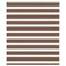 Zebra rolgordijn 125x100 cm stofbreedte 120,9cm polyester bruin