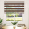 Zebra rolgordijn 125x100 cm stofbreedte 120,9cm polyester bruin