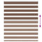 Zebra rolgordijn 125x100 cm stofbreedte 120,9cm polyester bruin