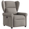 Fauteuil verstelbaar stof taupe