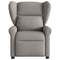 Fauteuil verstelbaar stof taupe