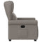 Fauteuil verstelbaar stof taupe