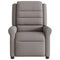 Fauteuil verstelbaar stof taupe