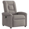 Fauteuil verstelbaar stof taupe