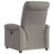Fauteuil verstelbaar stof taupe