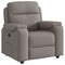 Fauteuil verstelbaar stof taupe