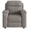 Fauteuil verstelbaar stof taupe