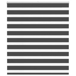 Zebra rolgordijn 105x150 cm stofbreedte 100,9 cm zwart
