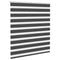 Zebra rolgordijn 105x150 cm stofbreedte 100,9 cm zwart