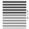 Zebra rolgordijn 105x150 cm stofbreedte 100,9 cm zwart