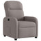 Fauteuil verstelbaar stof taupe