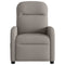 Fauteuil verstelbaar stof taupe