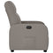 Fauteuil verstelbaar stof taupe