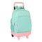 Schoolrugzak met Wielen Benetton World Munt (33 x 45 x 22 cm)