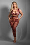 UNDIVIDED ATTENTION CUT-OUT TOP & CROTCHLESS TIGHTS, QS