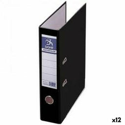 Map met hendelboog DOHE ARCHICOLOR Zwart A4 (12 Stuks)