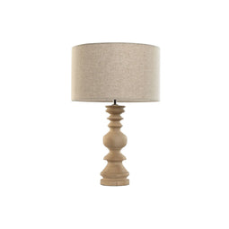 Bureaulamp Home ESPRIT Beige Natuurlijk Mangohout 50 W 220 V 40 x 40 x 60 cm 35 x 35 x 55 cm