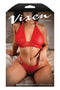 TAKE A CHANCE LACE AND MESH HALTER BRALETTE & PANTY, L/XL