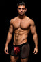 ENVY SNAP DOWN MESH BOXER BRIEF BLACK RED, S/M