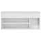 Schoenenrek 102x30,5x45 cm bewerkt hout hoogglans wit