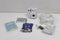 Fujifilm instax Mini 12 Bundel - Instant camera + 1 x 10 stuks film, cameratas & stickers - Clay White & Marble