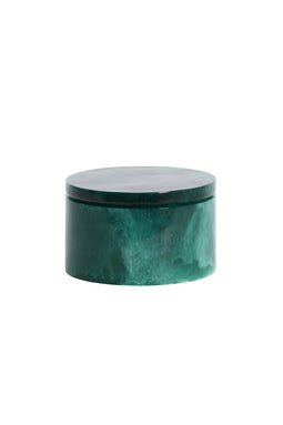 Light&living Deco box+deksel Ø15x9,5 cm KELIMUTU petrol+emerald